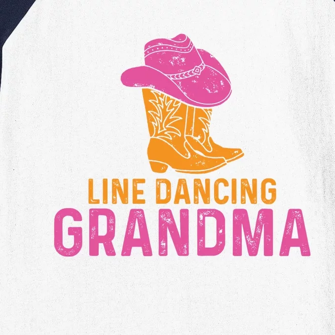 Line Dancing Grandma T Baseball Sleeve Shirt