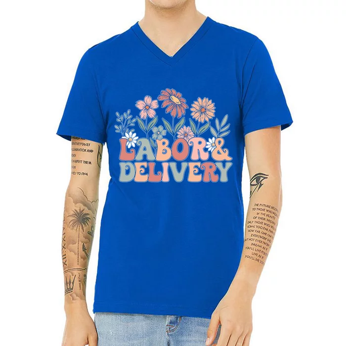 Labor Delivery Gift V-Neck T-Shirt