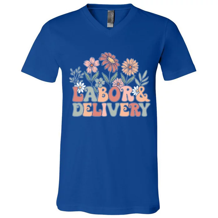 Labor Delivery Gift V-Neck T-Shirt