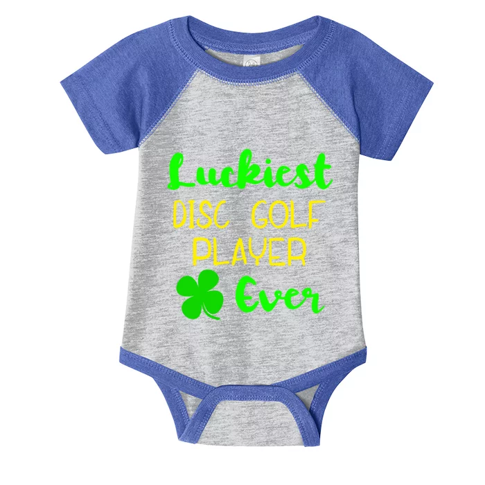 Luckiest Disc Golf Player Ever St Patrick's Day Irish Gift Infant Baby Jersey Bodysuit