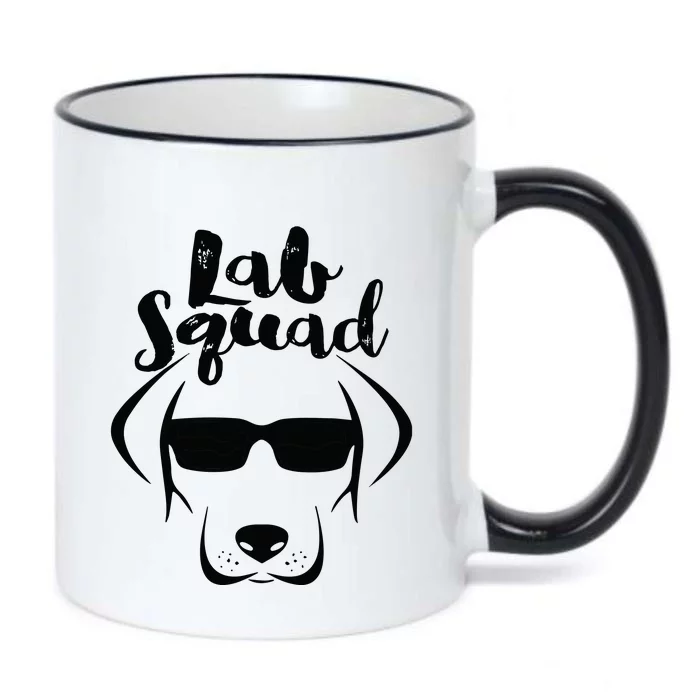 LABRADOR DOG GIFT Black Lab Yellow Lab Squad Love Design Black Color Changing Mug