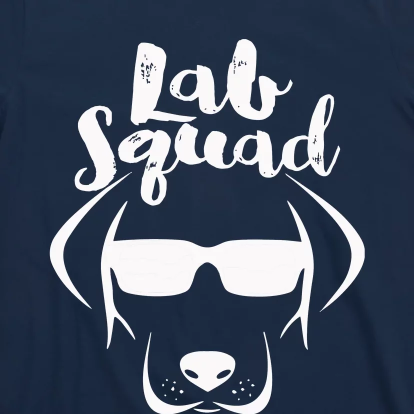 LABRADOR DOG GIFT Black Lab Yellow Lab Squad Love Design T-Shirt