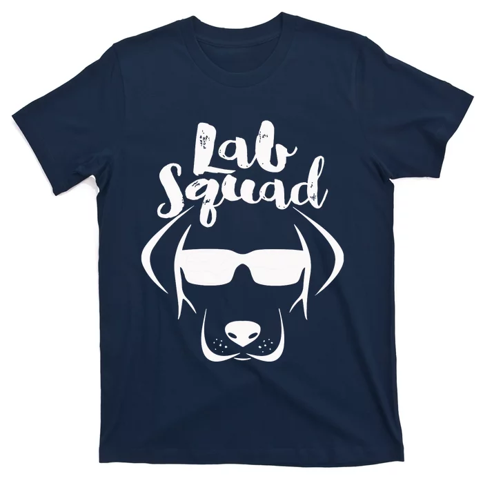 LABRADOR DOG GIFT Black Lab Yellow Lab Squad Love Design T-Shirt