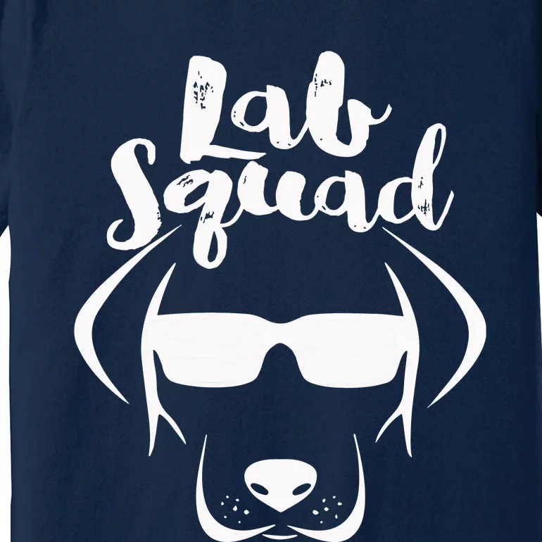 LABRADOR DOG GIFT Black Lab Yellow Lab Squad Love Design Premium T-Shirt