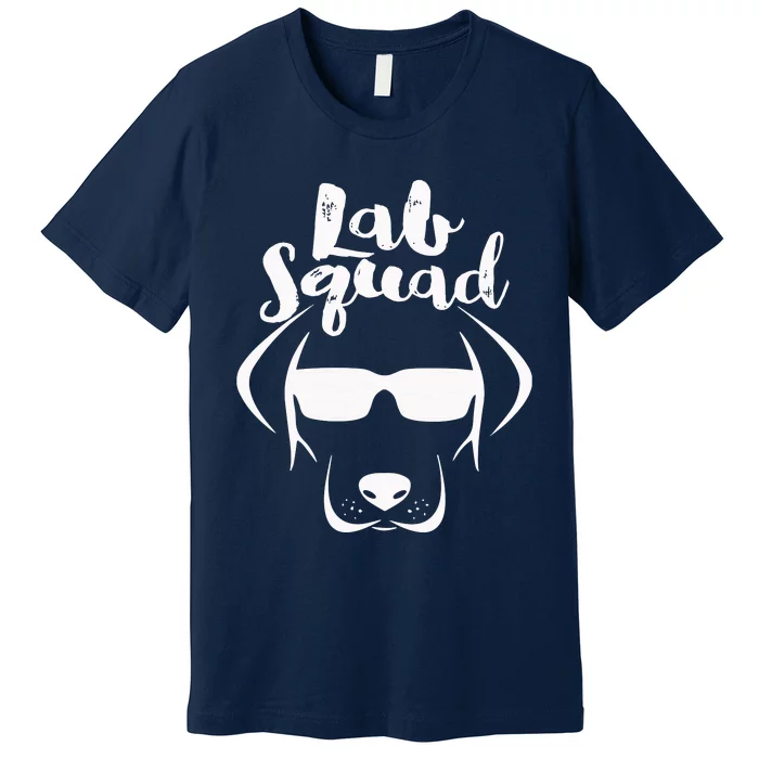 LABRADOR DOG GIFT Black Lab Yellow Lab Squad Love Design Premium T-Shirt