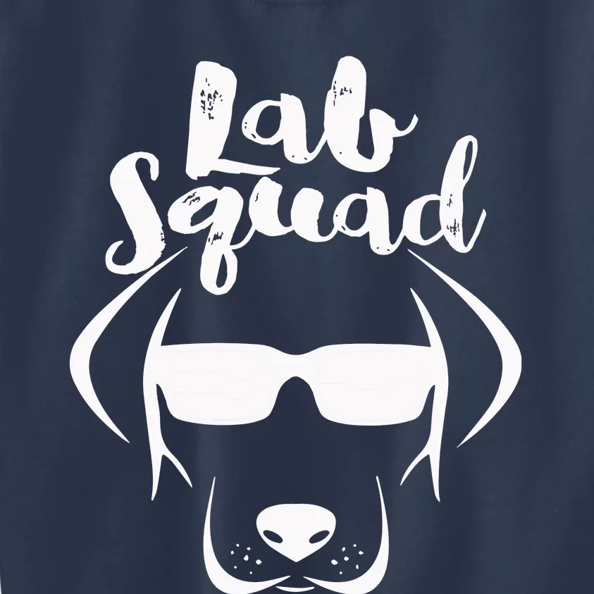 LABRADOR DOG GIFT Black Lab Yellow Lab Squad Love Design Kids Sweatshirt