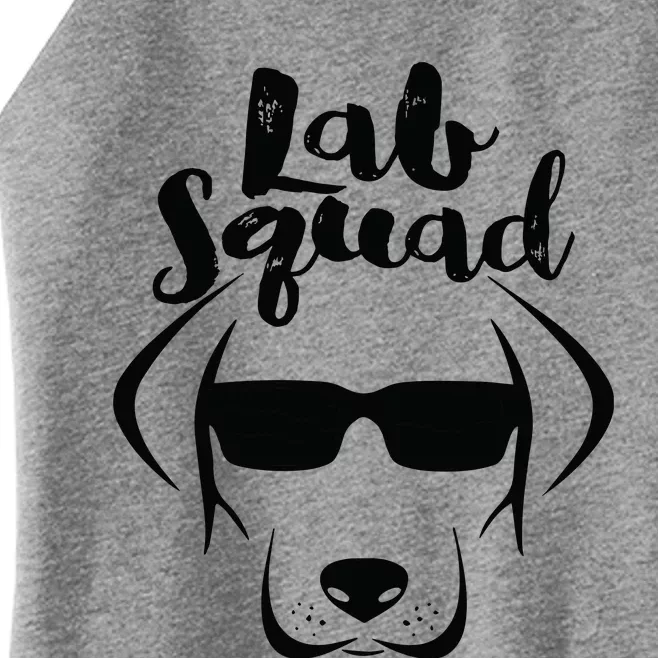 LABRADOR DOG GIFT Black Lab Yellow Lab Squad Love Design Women’s Perfect Tri Rocker Tank