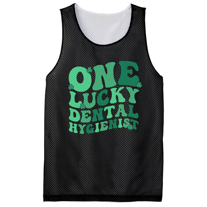 Lucky Dental Hygienist St. Patrick's Day Dental Hygiene Gift Mesh Reversible Basketball Jersey Tank