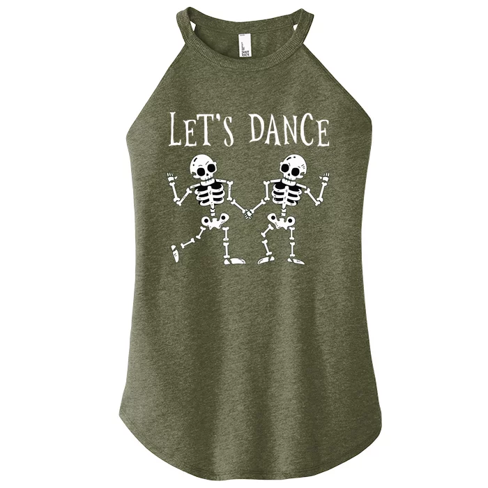 LetS Dance Halloween Skeleton Dancing Gift Women’s Perfect Tri Rocker Tank