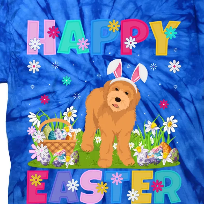 Labradoodle Dog Happy Easter Bunny Labradoodle Easter Sunday Funny Gift Tie-Dye T-Shirt