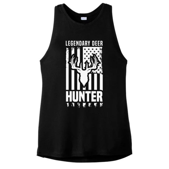 Legendary Deer Hunter Hunting Apparel Graphic Ladies Tri-Blend Wicking Tank