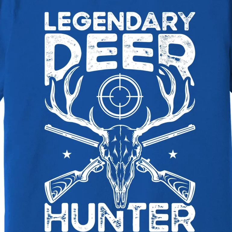 Legendary Deer Hunter Dad Buck Funny Deer Hunting Gift Premium T-Shirt