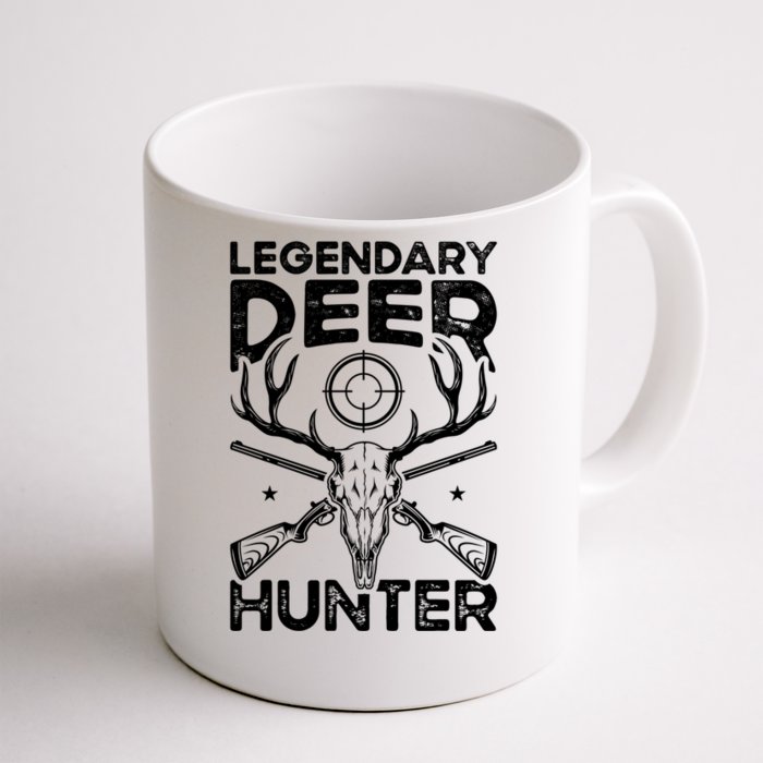 Legendary Deer Hunter Dad Buck Funny Deer Hunting Gift Front & Back Coffee Mug