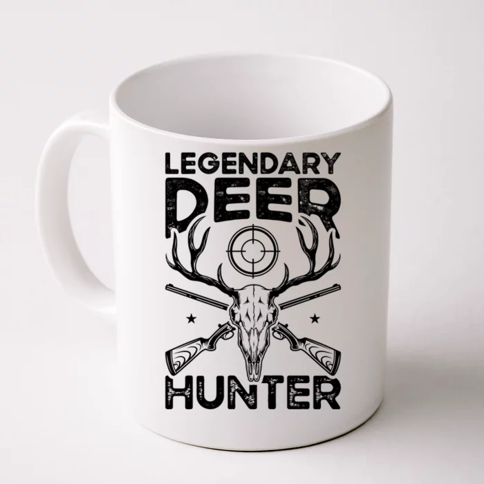 Legendary Deer Hunter Dad Buck Funny Deer Hunting Gift Front & Back Coffee Mug