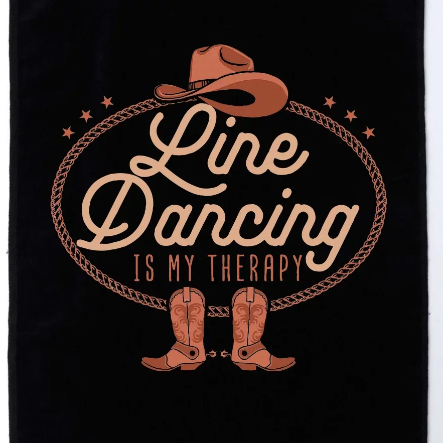 Line Dancing Is My Therapy Country Music Line Dancer Platinum Collection Golf Towel