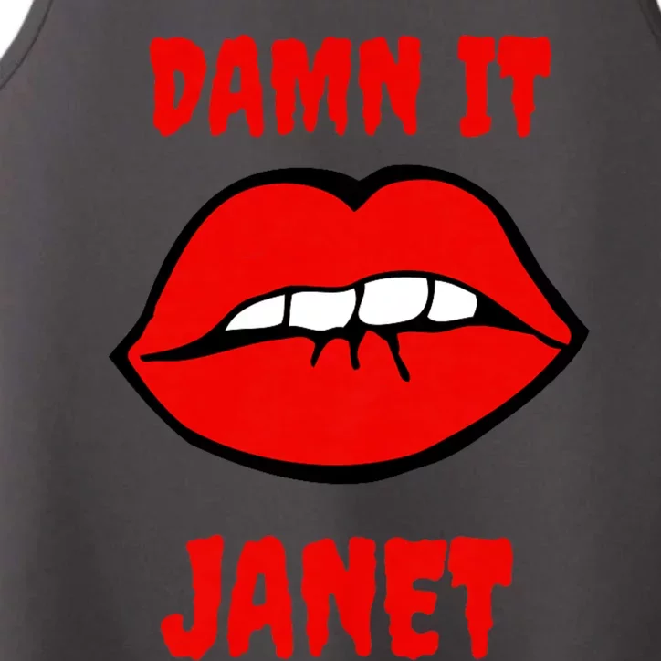 Lips Damn It Janet Song From Rocky Horror Picture Show Performance Tank