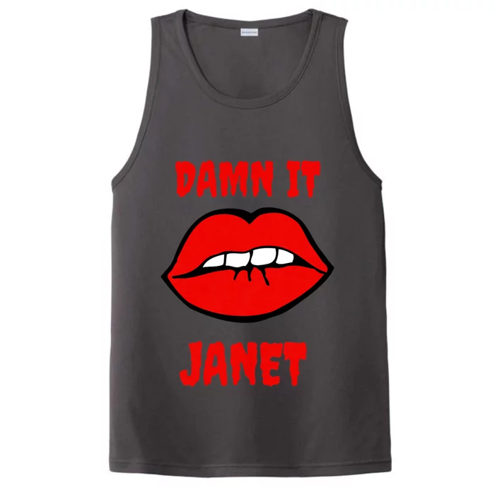 Lips Damn It Janet Song From Rocky Horror Picture Show Performance Tank