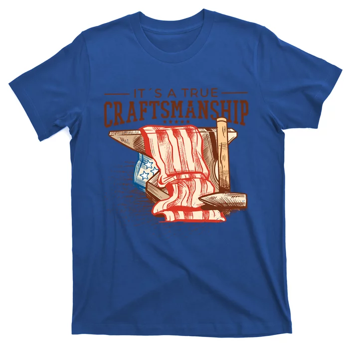 Labor Day Its A True Craftship Patriotic American Flag Great Gift T-Shirt