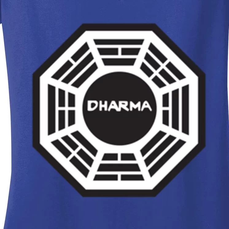 Lost Dharma Initiative Gift Women's V-Neck T-Shirt