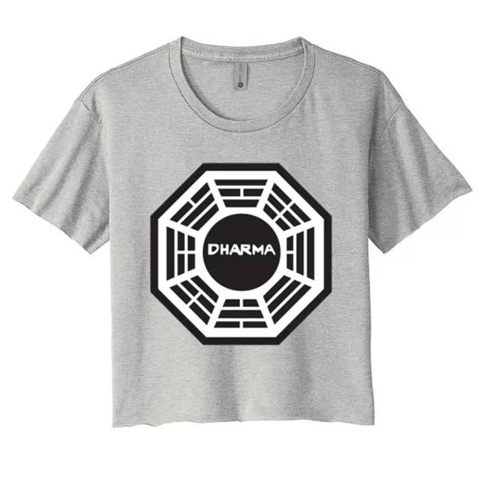 Lost Dharma Initiative Gift Women's Crop Top Tee