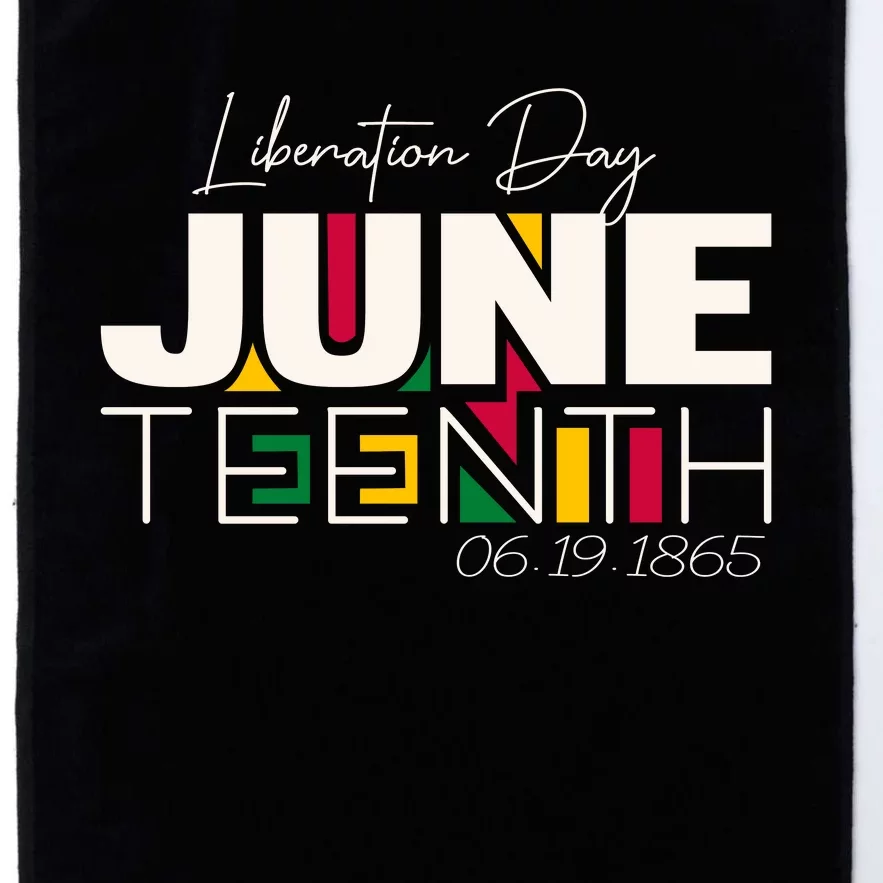 Liberation Day Juneteenth Commemorative Graphic Platinum Collection Golf Towel