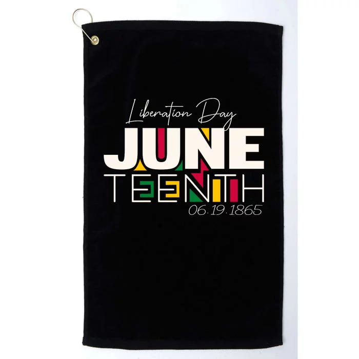 Liberation Day Juneteenth Commemorative Graphic Platinum Collection Golf Towel