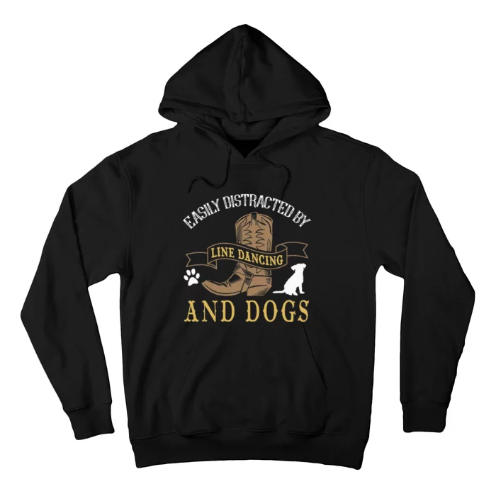 Line Dance Joke Dog Lover Line Dancing Line Dancer Hoodie