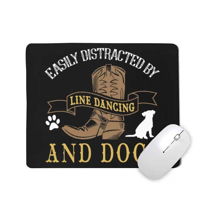 Line Dance Joke Dog Lover Line Dancing Line Dancer Mousepad