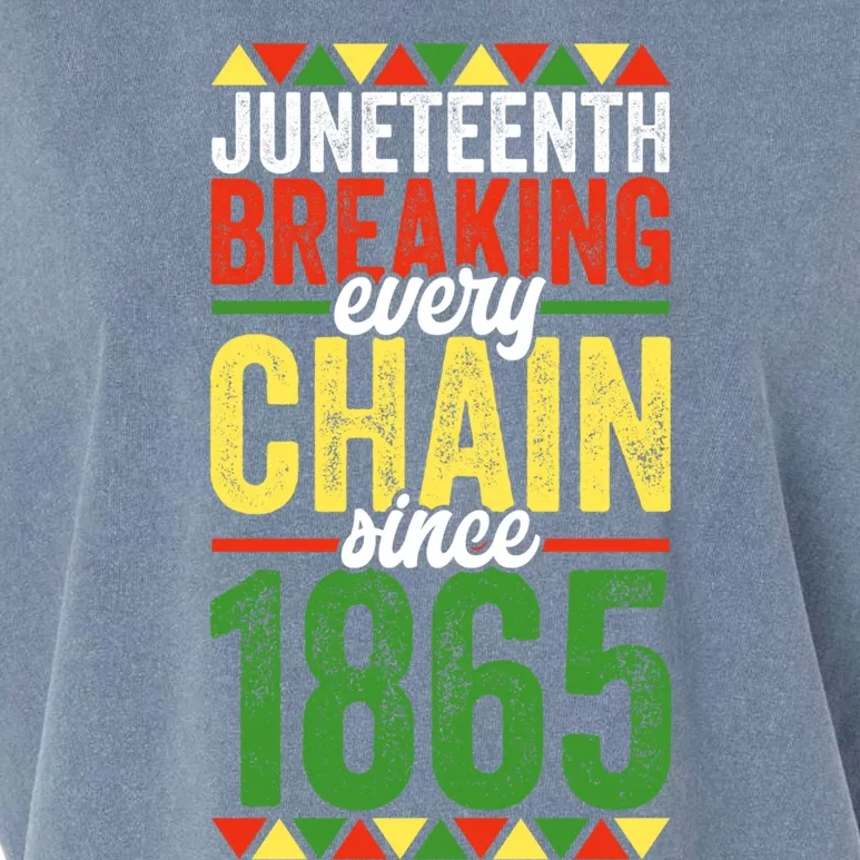 Liberation Day Juneteenth Breaking Every Chain Since 1865 Funny Gift Garment-Dyed Women's Muscle Tee