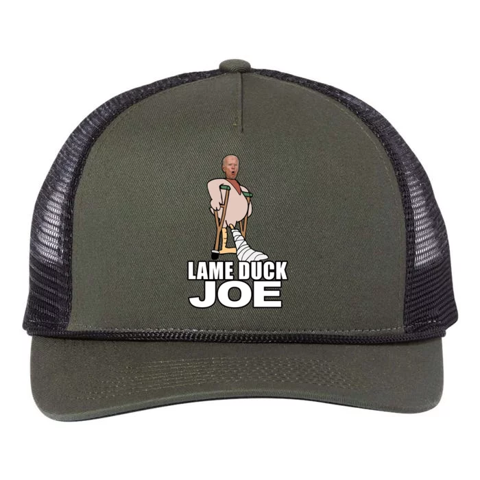 Lame Duck Joe Biden Funny Retro Rope Trucker Hat Cap