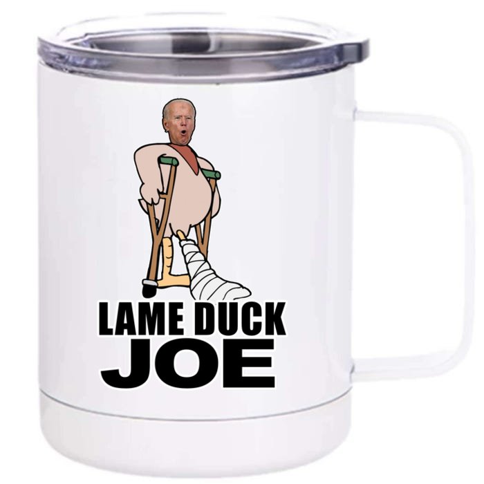 Lame Duck Joe Biden Funny Front & Back 12oz Stainless Steel Tumbler Cup