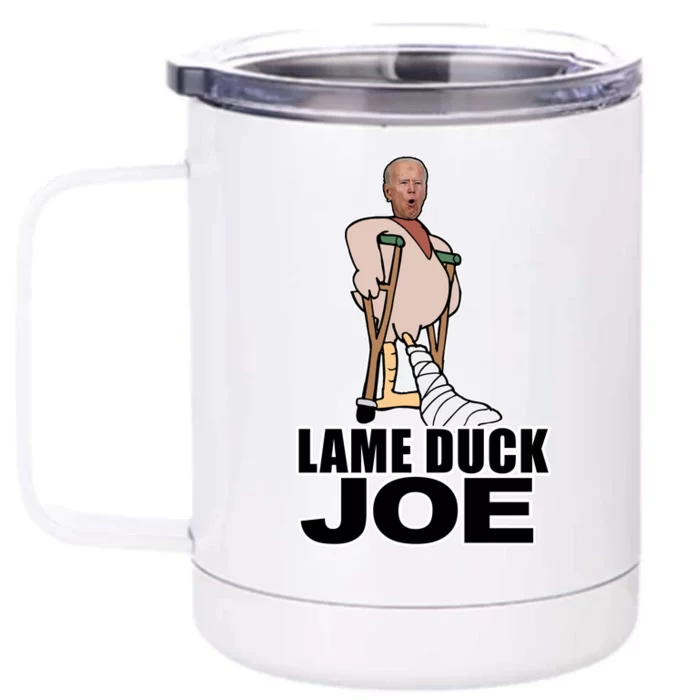 Lame Duck Joe Biden Funny Front & Back 12oz Stainless Steel Tumbler Cup