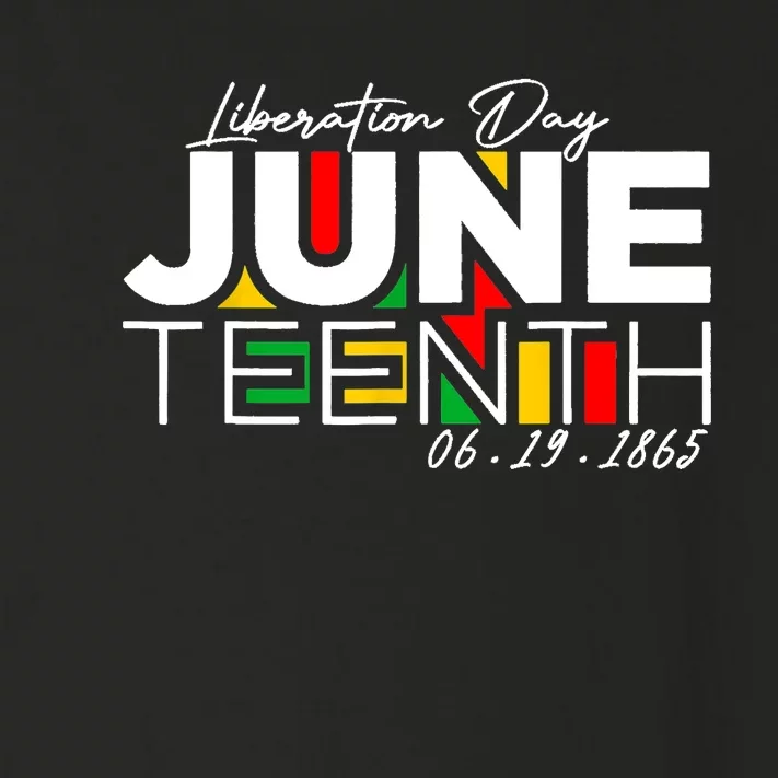 Liberation Day Juneteenth 6 19 1985 Toddler Long Sleeve Shirt