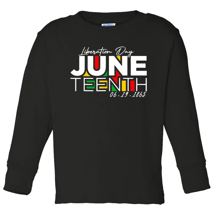 Liberation Day Juneteenth 6 19 1985 Toddler Long Sleeve Shirt