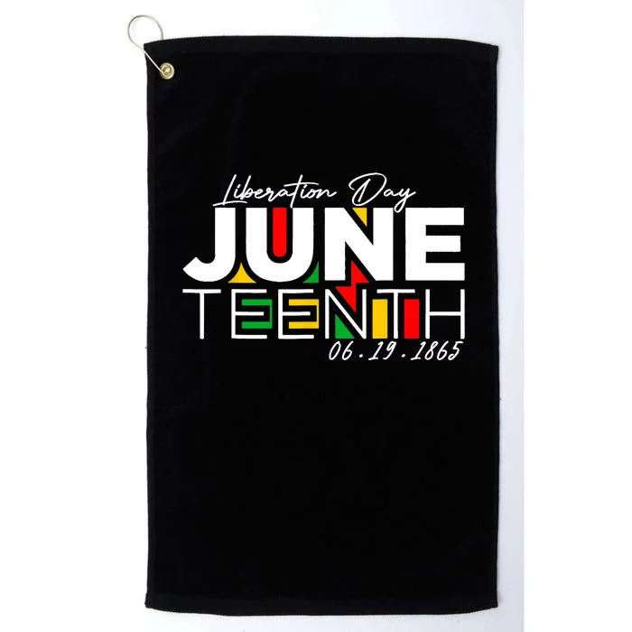 Liberation Day Juneteenth 6 19 1985 Platinum Collection Golf Towel