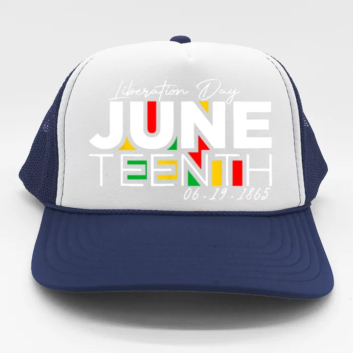 Liberation Day Juneteenth 6 19 1985 Trucker Hat