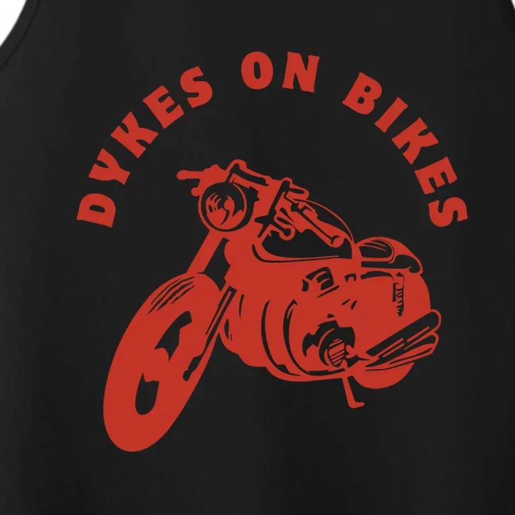 Lesbian D Kes On Bikes Lesbian History Pride Performance Tank