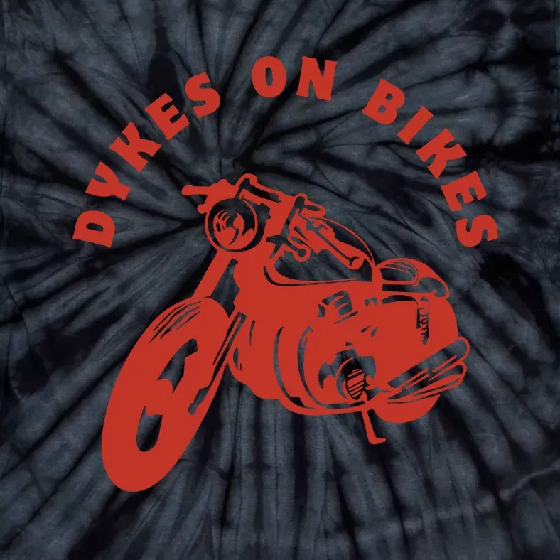 Lesbian D Kes On Bikes Lesbian History Pride Tie-Dye T-Shirt