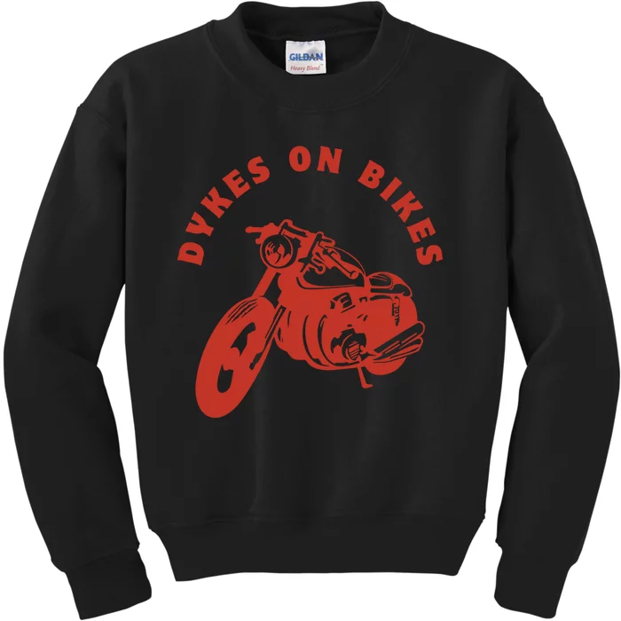 Lesbian D Kes On Bikes Lesbian History Pride Kids Sweatshirt