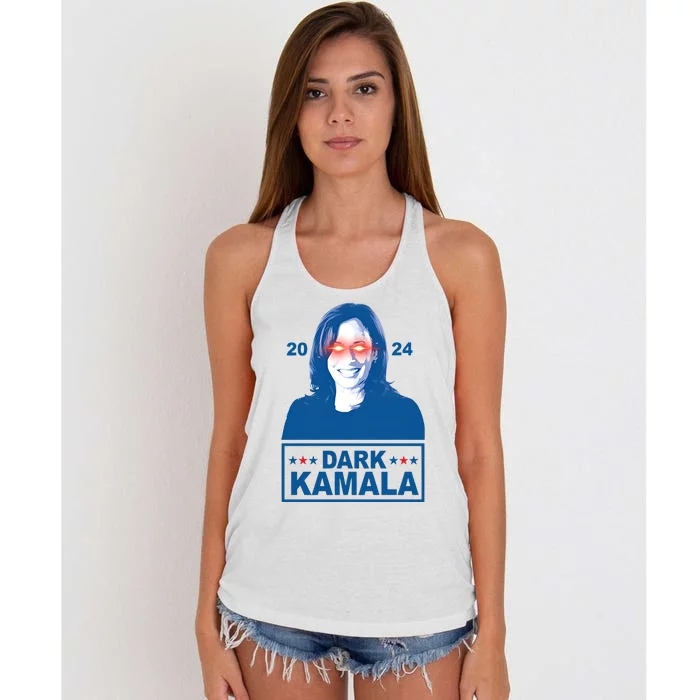 Limited Dark Kamala 2024 Women's Knotted Racerback Tank