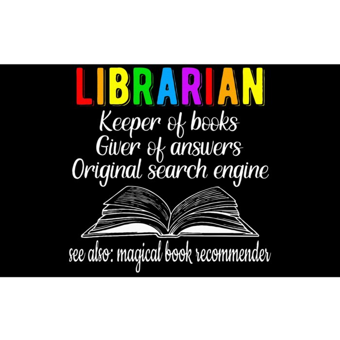 Librarian Definition Library Worker Day Bumper Sticker