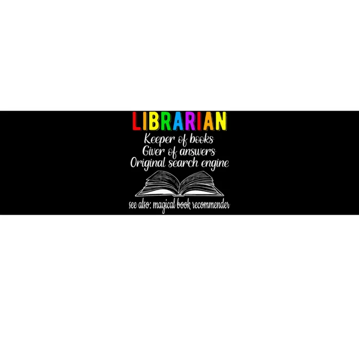 Librarian Definition Library Worker Day Bumper Sticker