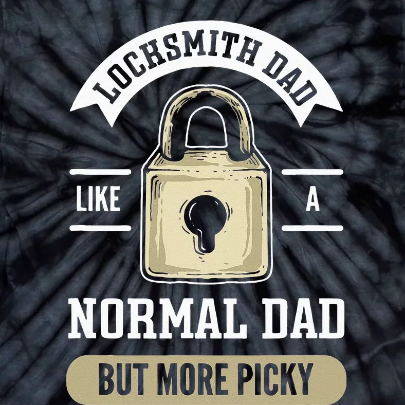 Locksmith Dad. Lock Picking. Locksmith Tie-Dye T-Shirt