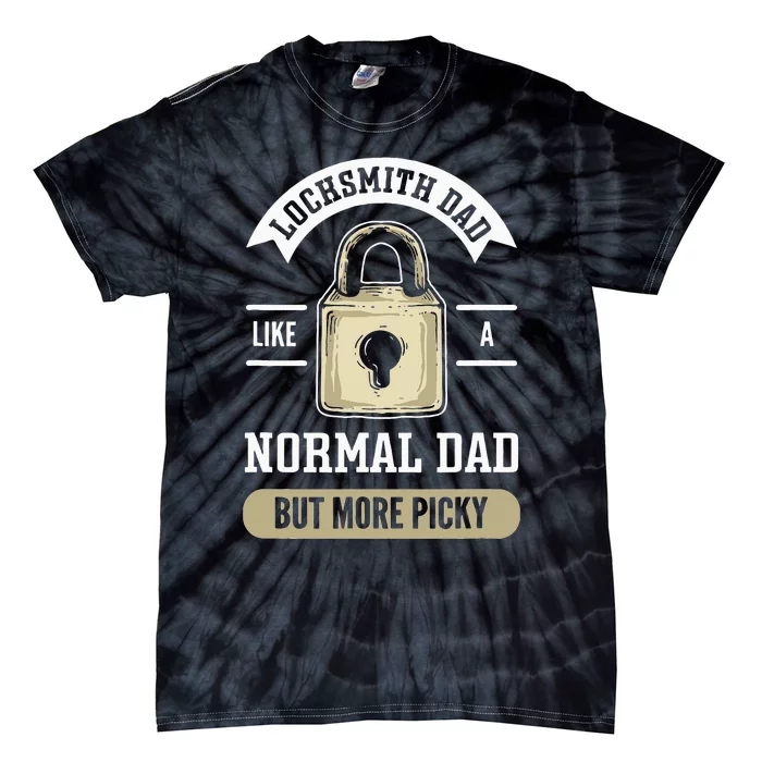 Locksmith Dad. Lock Picking. Locksmith Tie-Dye T-Shirt