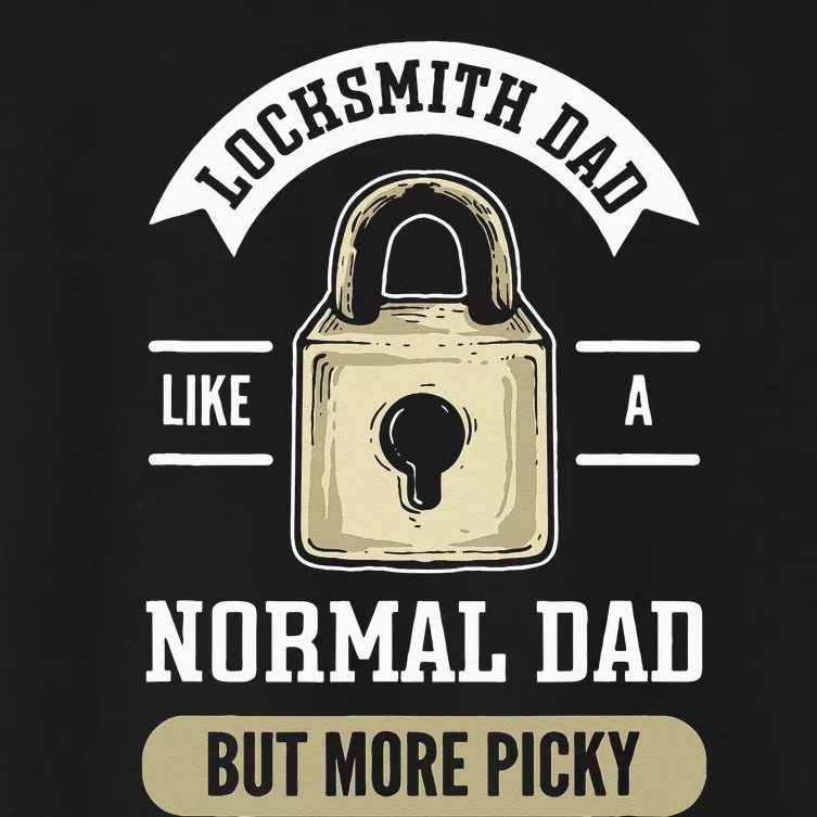 Locksmith Dad. Lock Picking. Locksmith Women's Crop Top Tee