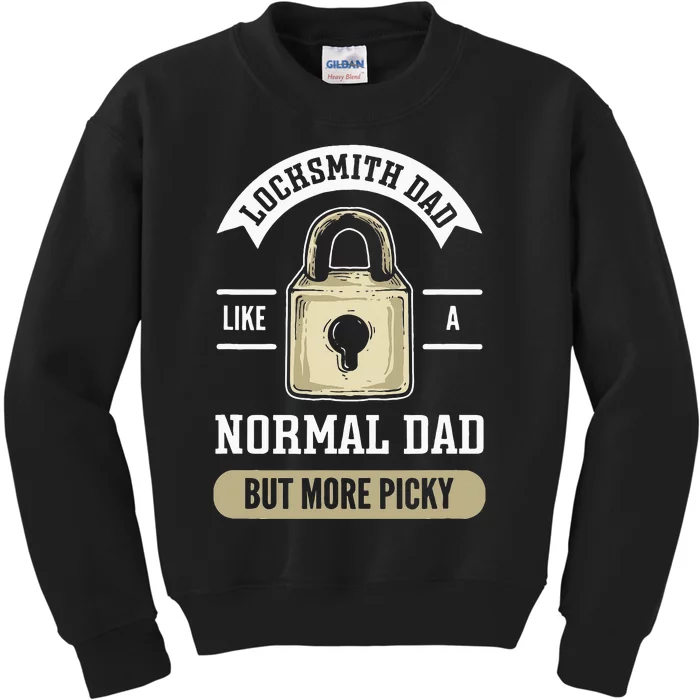 Locksmith Dad. Lock Picking. Locksmith Kids Sweatshirt