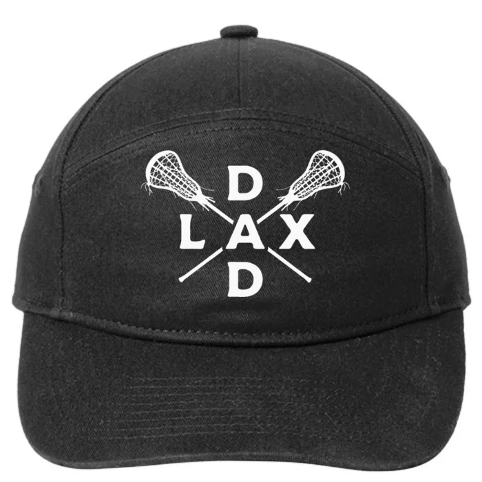 Lax Dad Lacrosse Lacrosse Player 7-Panel Snapback Hat