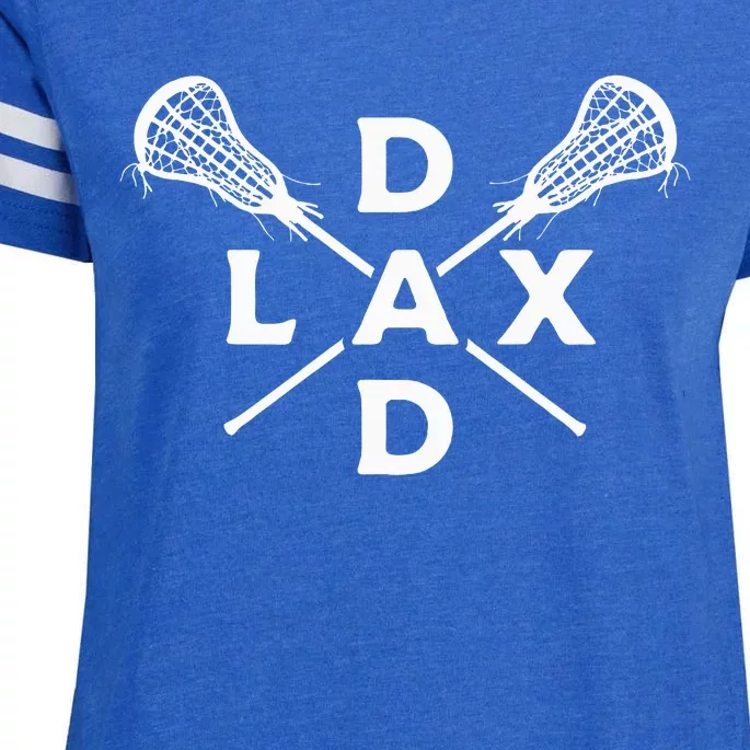 Lax Dad Lacrosse Lacrosse Player Enza Ladies Jersey Football T-Shirt