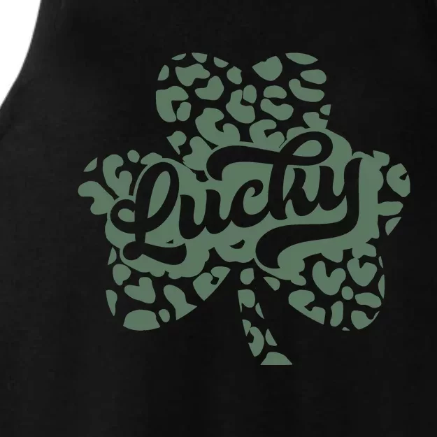 Lucky Day Lucky Flowers Shamrock Ladies Tri-Blend Wicking Tank