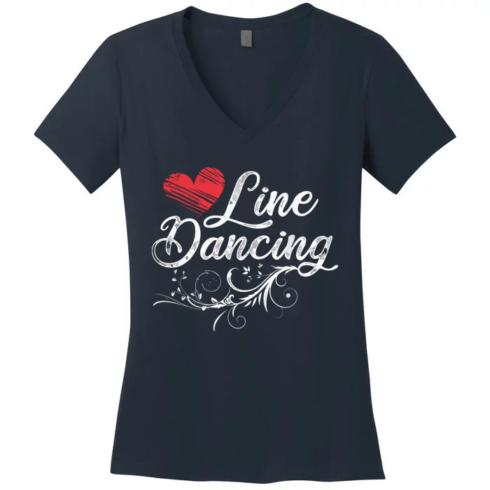 Line Dancing Line Dance Women's V-Neck T-Shirt